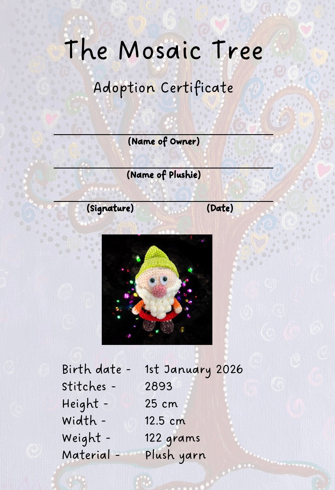 Bashful Dwarf Crochet Plushie & Finger Puppet