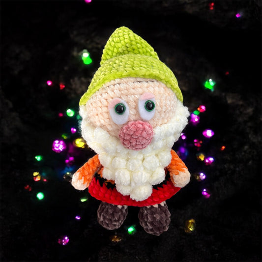 Bashful Dwarf Crochet Plushie & Finger Puppet
