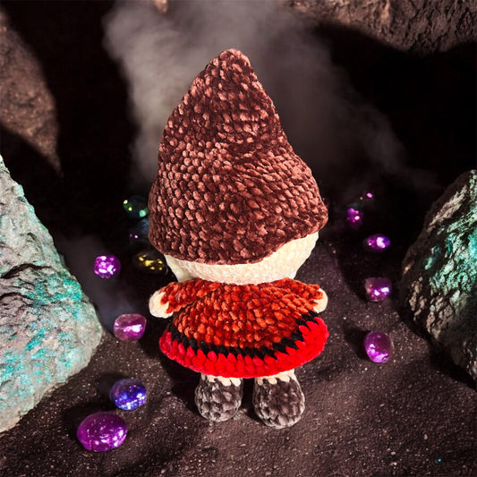 Grumpy Dwarf Crochet Plushie & Finger Puppet