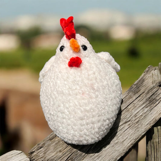 Clucky the Chicken Crochet Plushie | Handmade Amigurumi