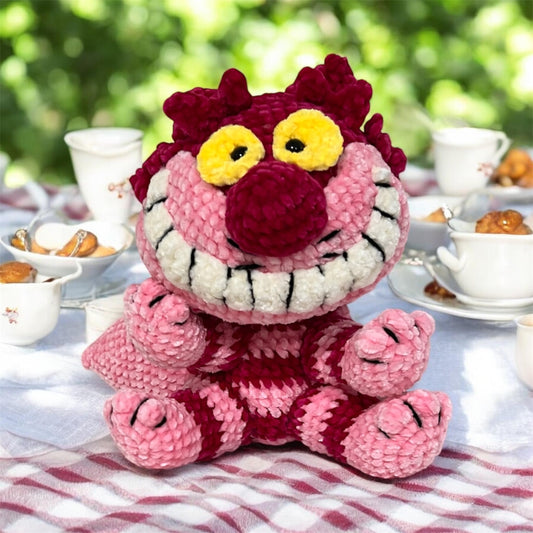 Cheshire Cat Crochet Plushie | Alice in Wonderland Disney Inspired Amigurumi